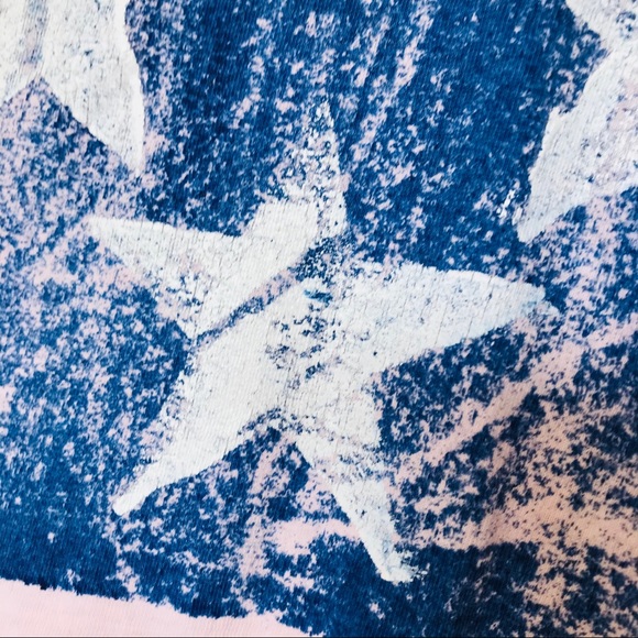Red Pink and Blue Tee with Stars - Picture 6 of 10
